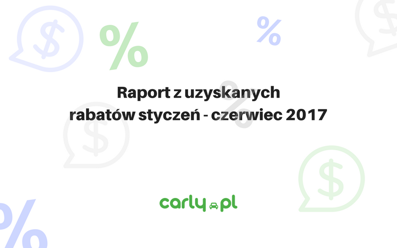 W jaki sposób zaoszczędziliśmy ponad 6,2mln zł - czyli raport z uzyskanych rabatów za pierwsze półro | Carly.pl